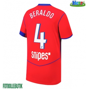 Paris Saint-Germain Lucas Beraldo #4 Tredje Tröja 2025-26 Kortärmad